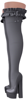 Second Life Marketplace - Limited Addiction - Rissa Socks/Heels - Grey